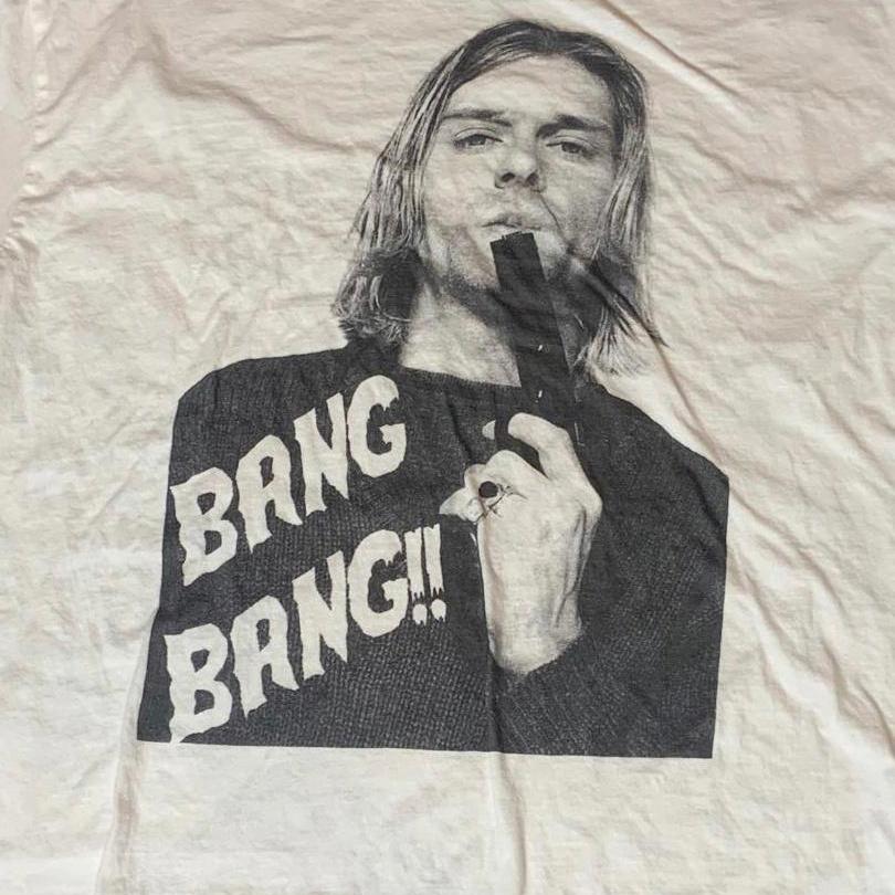 Kurt Cobain Preowned Xl White Shirt